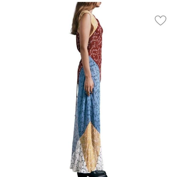 NWT RAG & BONE Sam Patchwork Maxi Dress-J11 - Picture 4 of 7